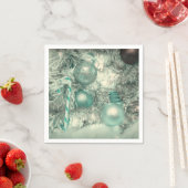 Kerstbomen Ornament Groene Waterverf Servet (Insitu)