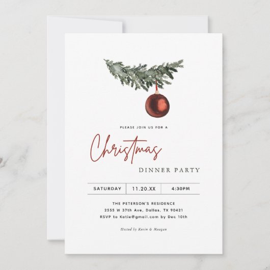 Kerstbomen Ornament kerstfeest Kaart (Voorkant)