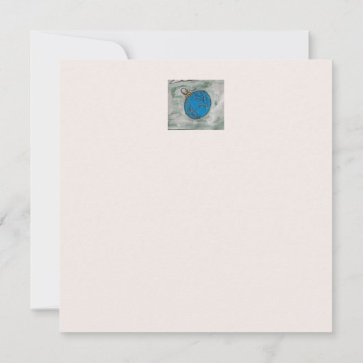 Kerstbomen Ornament platte Kaart (Achterkant)