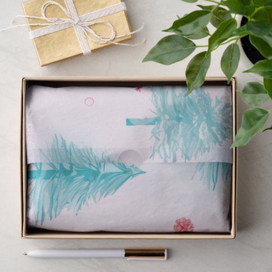 Kerstbomen Ornamenten Sneeuwvlokken Kerstmis Tissuepapier (Geschenk)