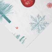 Kerstbomen Ornamenten Sneeuwvlokken Kerstmis Tissuepapier (Detail)