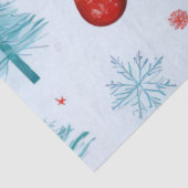 Kerstbomen Ornamenten Sneeuwvlokken Kerstmis Tissuepapier (Detail)