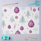 Kerstbomen Ornamenten Sneeuwvlokken Kerstmis Tissuepapier (Craft)