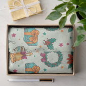 Kerstbomen Ornamenten Sterren Groene Kerst Tissuepapier (Geschenk)