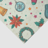 Kerstbomen Ornamenten Sterren Groene Kerst Tissuepapier (Detail)