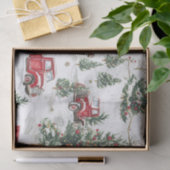 Kerstbomen oude rode vrachtwagen tissuepapier (Geschenk)