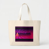 kerstbomen, Paars Grote Tote Bag (Voorkant)