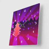 kerstbomen, Paars Vierkante Klok (Hoek)