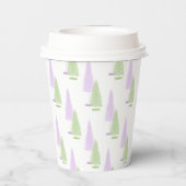 kerstbomen papieren bekers (Achterkant)