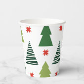 kerstbomen papieren bekers (Achterkant)