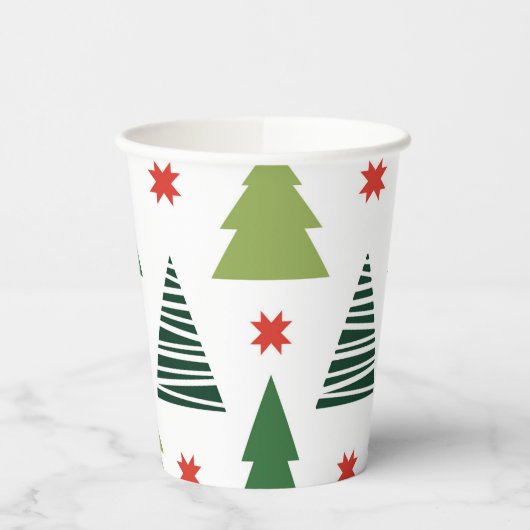 kerstbomen papieren bekers (Links)