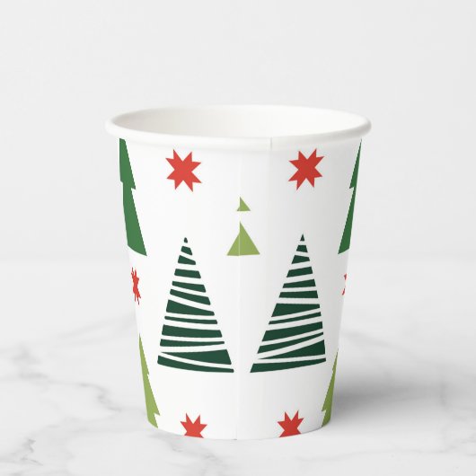 kerstbomen papieren bekers (Rechts)