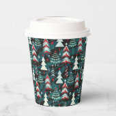 kerstbomen. papieren bekers (Links)