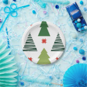 kerstbomen papieren bordje (Feest)