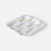 kerstbomen papieren bordje (Gebogen)