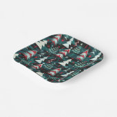 kerstbomen. papieren bordje (Gebogen)