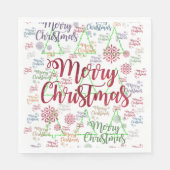 Kerstbomen Papieren servetten (Voorkant)