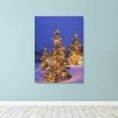 Kerstbomen, Park City, Wastch Mountains, 2 Canvas Afdruk (Insitu (Houten vloer))
