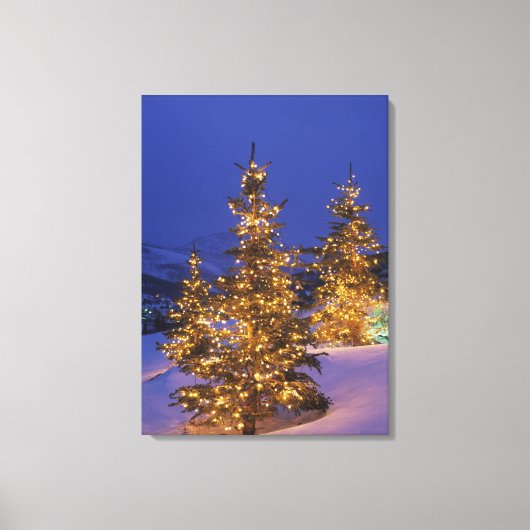 Kerstbomen, Park City, Wastch Mountains, 2 Canvas Afdruk (Voorkant)