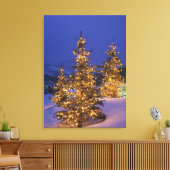 Kerstbomen, Park City, Wastch Mountains, 2 Canvas Afdruk (Insitu (Woonkamer))
