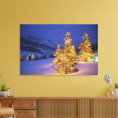 Kerstbomen, Park City, Wastch Mountains, Canvas Afdruk (Insitu (Woonkamer))