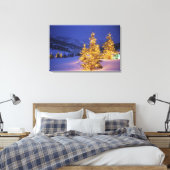 Kerstbomen, Park City, Wastch Mountains, Canvas Afdruk (Insitu (Slaapkamer))