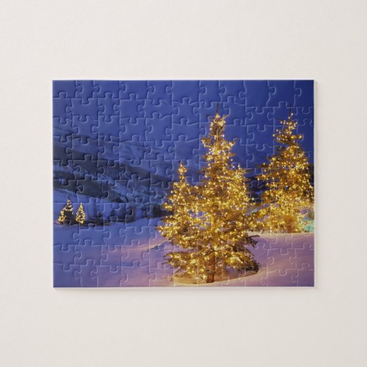 kerstbomen, Park City, Wastch Mountains, Legpuzzel (Horizontaal)
