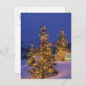 kerstbomen, Park City, Wastgebergte, 2 Feestdagenkaart (Voorkant / Achterkant)