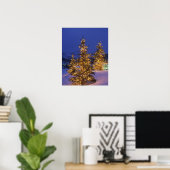 kerstbomen, Park City, Wastgebergte, 2 Poster (Thuiskantoor)