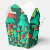 Kerstbomen Patroon Bedankdoosjes (Geopend)