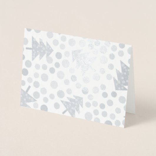 Kerstbomen patroon folie kaarten (Voorkant)