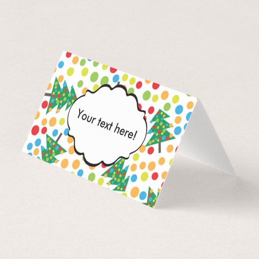 Kerstbomen patroon kaart (Voorkant)