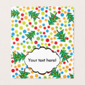 Kerstbomen patroon kaart (Buitenkant ongevouwen)