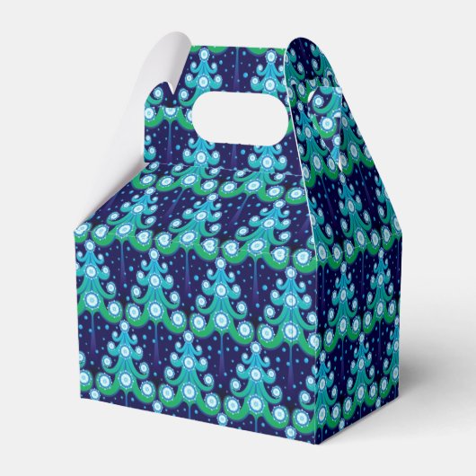 Kerstbomen Pattern Favor Box Bedankdoosjes (Achterkant)