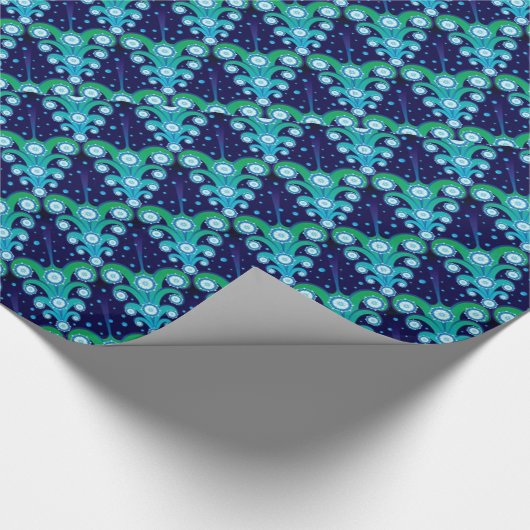 kerstbomen Pattern Holiday Wrapping Paper Cadeaupapier (Hoek)