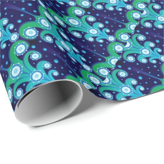 kerstbomen Pattern Holiday Wrapping Paper Cadeaupapier (Rol Hoek)