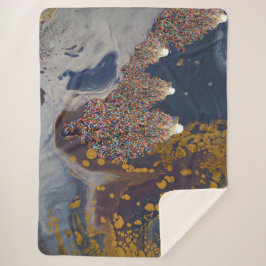 Kerstbomen Pattern Sherpa Deken