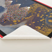 Kerstbomen Pattern Sherpa Deken (3/4)