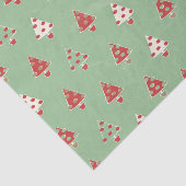 Kerstbomen Pattern Tissuepapier (Detail)