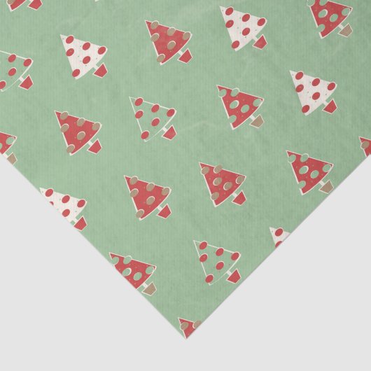 Kerstbomen Pattern Tissuepapier (Detail)