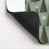 kerstbomen Pattern Wallpaper Pine Trees Muismat (Hoek)