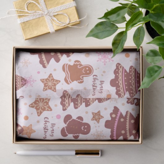 Kerstbomen peperkoek Heren Sterren Kerstmis Tissuepapier (Geschenk)