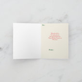 Kerstbomen Personaliseren Naam & Groeten Kaart (Binnen)