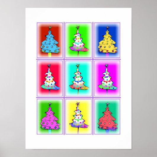 Kerstbomen: Poster (Voorkant)