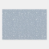 kerstbomen, "pretkerst", stoffig blauw inpakpapier vel (Voorkant 2)