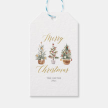 kerstbomen Prettige feestdagen cadeautjes Labels