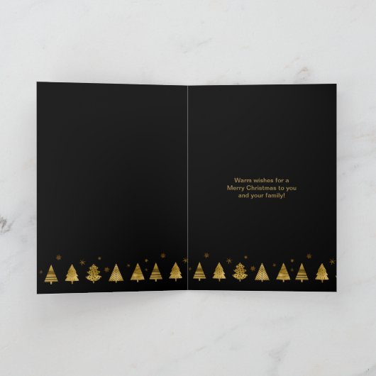 kerstbomen Prettige feestdagen Gold ID863 (Binnen)