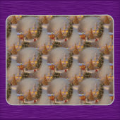 kerstbomen Quaint Village Snow Wereldbol Pattern Muismat