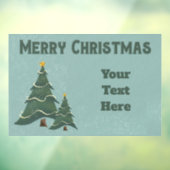 kerstbomen raamsticker (Vel 3)