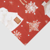 Kerstbomen Rendier Sneeuwvlokken Kerstmis Tissuepapier (Detail)